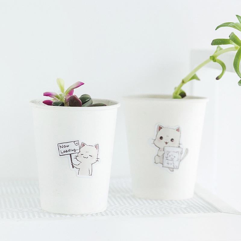 45 шт./упак. кавайные наклейки DIY милый мультфильм милый кот наклейка для украшения дневника