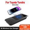15W Car Wireless Charger for Toyota Tundra 2022 2023 2024 Car Interior Accessories with USB Port, Wireless Phone Charging Pad