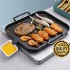 Non Stick BBQ Grill Pan Skillet Portable Camping Barbecue Pan  Induction Cooker