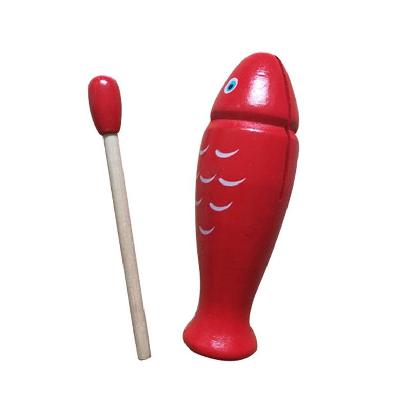 Детские музыкальные инструменты Игрушки Мини-аксессуары для детской коляски из дерева Хлопушка Цвет бревна Колокольчик Песочный молоточек Звук TMZ