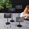 Stainless Steel Table Number & Menu Display Stand for Restaurants & Buffets