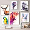 Скандинавское граффити искусство абстракция животное постер цветная печать холст картина офис гостиная коридор украшение дома фреска без рамки