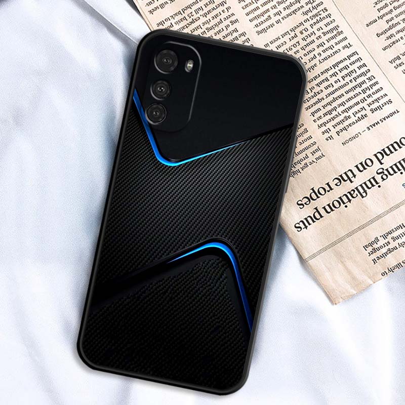 Цветной светящийся узор 'Искусство' Для Motorola G85 Edge 50 G24 G35 G14 G04 40 G72 G34 G G54 G13 G32 5G Черный чехол для телефона