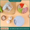 Ручной измельчитель чеснока и овощей: Универсальная мельница для мяса, детского питания, лука, имбиря, очистки креветок и многого другого.