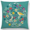 Милые маленькие животные цветочный узор диванная подушка чехол милая птица ежик олень лебедь кролик подушка чехол