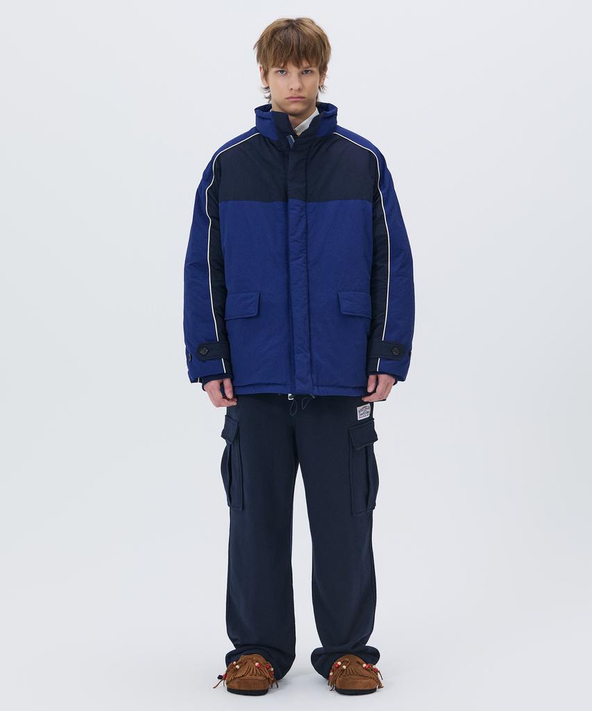 Nohant Color Block Padding Jumper Blue