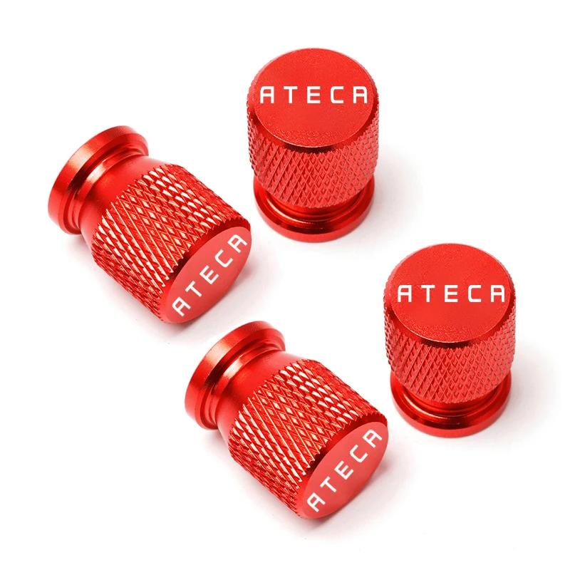 cwbn1 Car Wheel Tire Valve Caps Tyre Stem Covers Airdust Waterproof For Seat Ateca Accessories