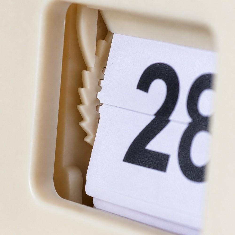 Push Flip Mechanism Perpetual Calendar Manual Date Display Flip Calendar Desk Calendar Home Decor
