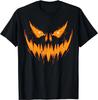 Scary Spooky Jack O Lantern Face Pumpkin Halloween Unisex Boys T-Shirt for Unisex Women Anime Clothes Cotton Daily Four Seasons