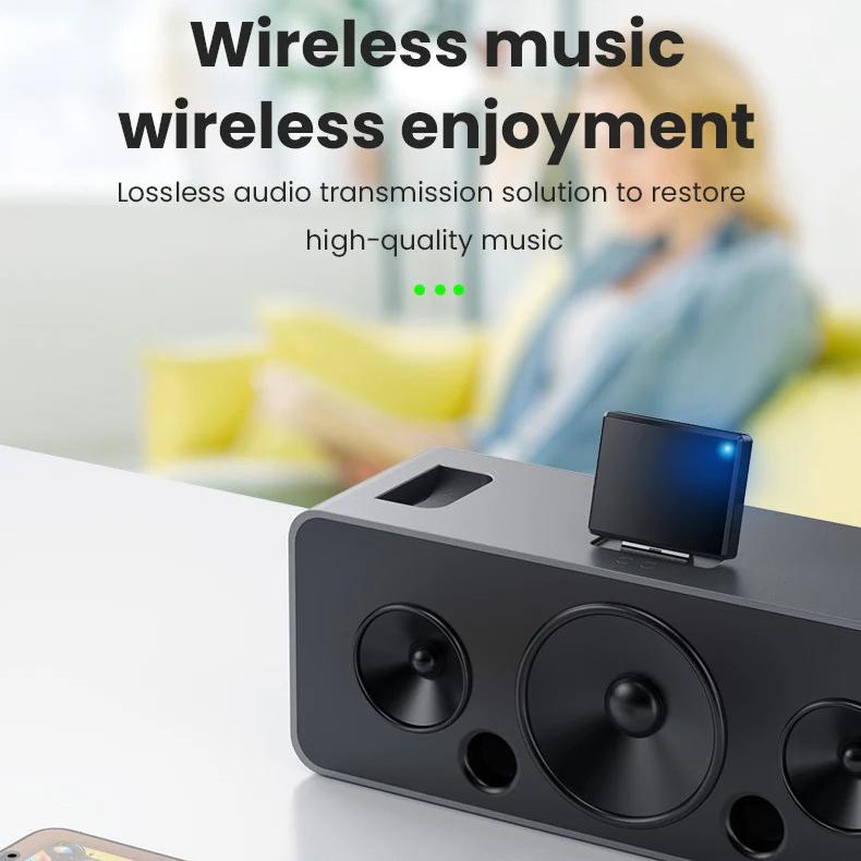 30-контактный Bluetooth 5.4 аудиоприемник A2DP музыкальный мини беспроводной адаптер для iPhone iPod 30-контактный разъем аналоговый динамик