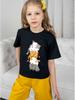 Летние детские футболки для девочек 10-летняя девочка Милые кошки Одежда для девочек Детская футболка Детский топ Детская одежда для подростков