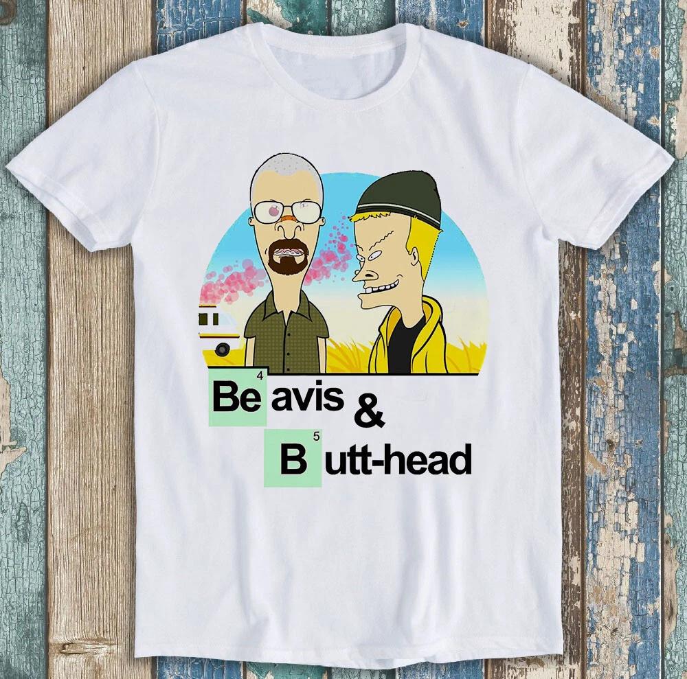 Бивис и Баттхед Симпсоны ТВ Шоу 80-е Смешной Унисекс Подарок Футболка T Shirt M1341