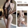 Sexy lingerie sexy SM strap one-piece clothes front buckle lace sexy nightclub passion uniform