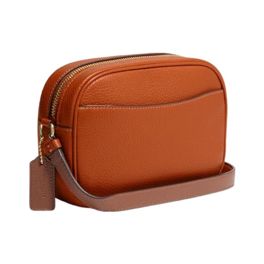 New COACH Jamie Grain Leather Camera Bag, Shoulder Bag, Crossbody Bag Mini Women's Brown CH308-IMNP6