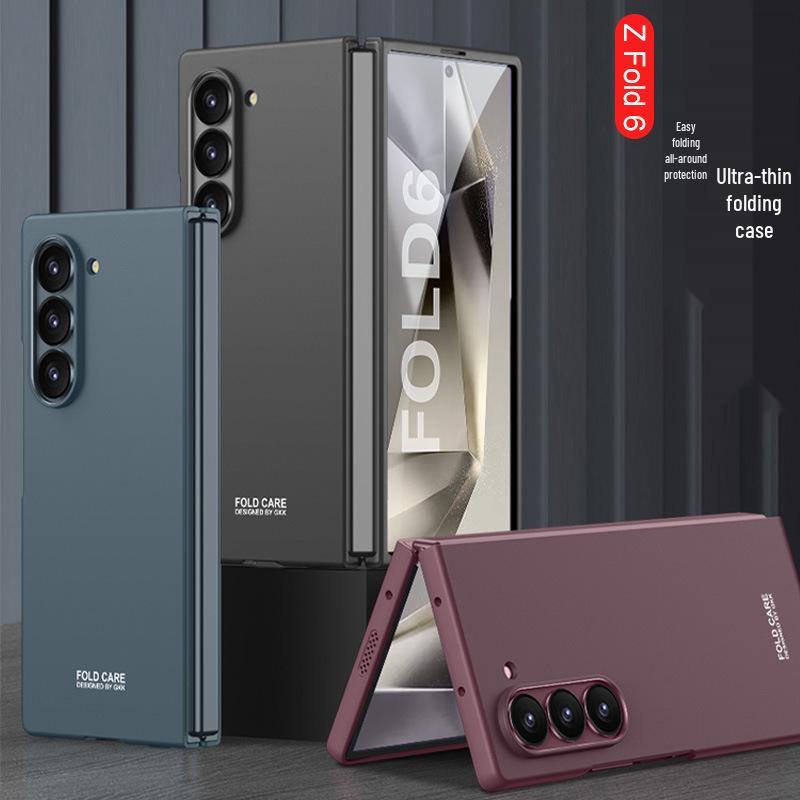 Ультратонкий матовый жесткий чехол для телефона Samsung Z Fold 6 - Модный однотонный защитный чехол