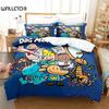3D Print Cartoon Dog Man Bedding Set Boys Girls Twin Queen Size Duvet Cover Pillowcase Bed Kids Adult Polyester Comforter Cover