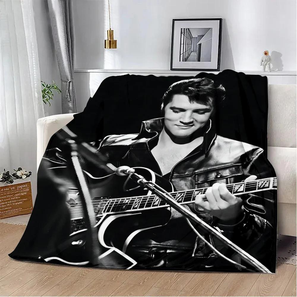 Elvis Presley Printed Throw Blanket Soft Comfortable for Picnics Travel Home Use Perfect Birthday Gift