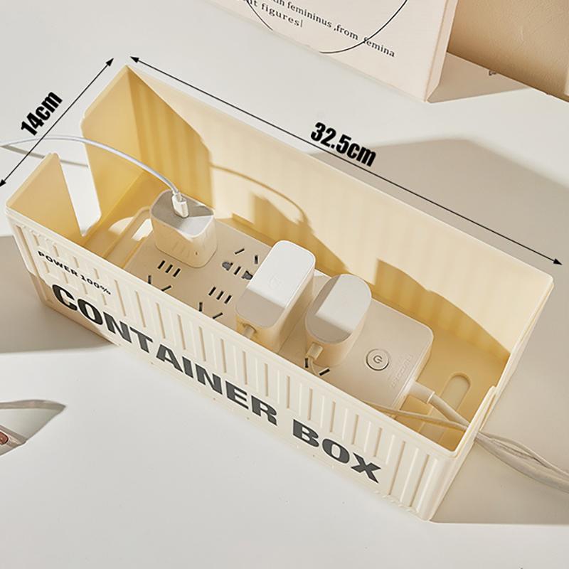 Уникальный контейнер для хранения настольных удлинителей, пылезащитный ящик для хранения розеток, чехол для проводов, органайзер для кабелей