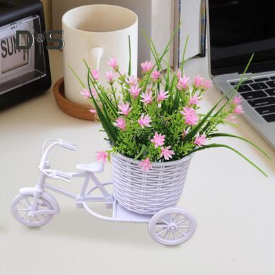 1 компл., имитация цветка, поплавок, реалистичный DIY, декоративные украшения, увеличивающие жизнеспособность, трехколесный велосипед из ротанга, искусственная камнеломка, свадебный декор