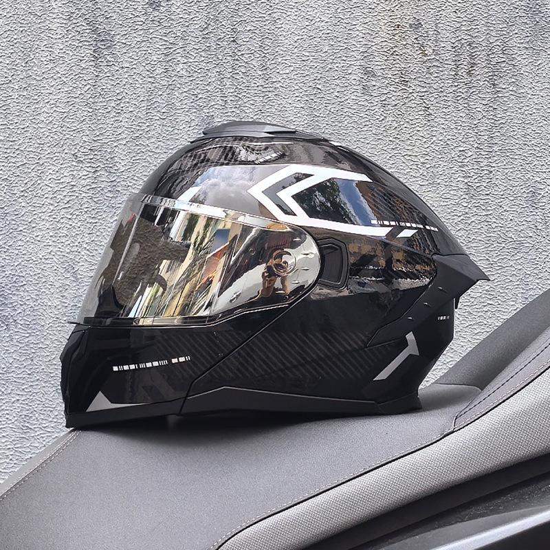 Motorcycle Helmet Men's and Women's Face-off Helmet Summer Locomotive Full Helmet Universal Safety In All Seasons