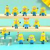 Новый набор из 12 шт. Кавайные фигурки Миньонов Игрушки 3D Глаза Гадкий Я Миньоны Фигурки Действия Классические Игрушки Рождественские Подарки Для Детей