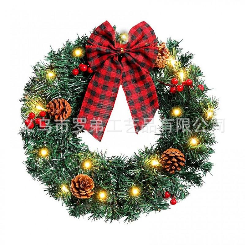 Christmas Wreath Door Hanging Decor Home Mall Window Party Festive Simulation Ornament