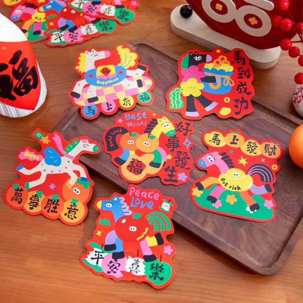 30pcs Cartoon Vouchers Tickets Anniversary Surprise Lucky Cards Funny Scratch-off Cards Decoration