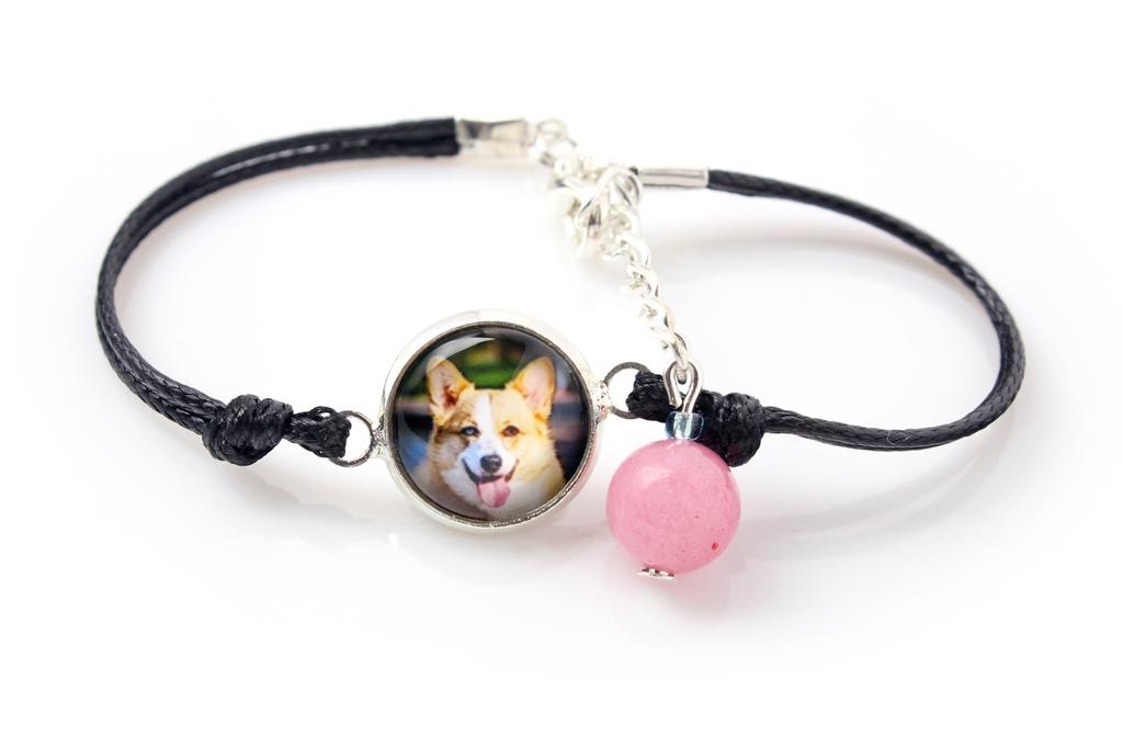 Cardigan Welsh Corgi - bracelet with your photo handmade, unique jewelry from the Art-Dog brand