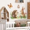 Fun-f298 Мультфильм Маленький Ежик Кролик Бабочка Цветок Спальня Гостиная Домашнее Украшение Наклейка На Стену