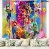 Mario Wall Tapestry Aesthetic Wall Hanging Printed Fabric Blanket Decorative Tapestries for Bedroom Living Room Home Decor