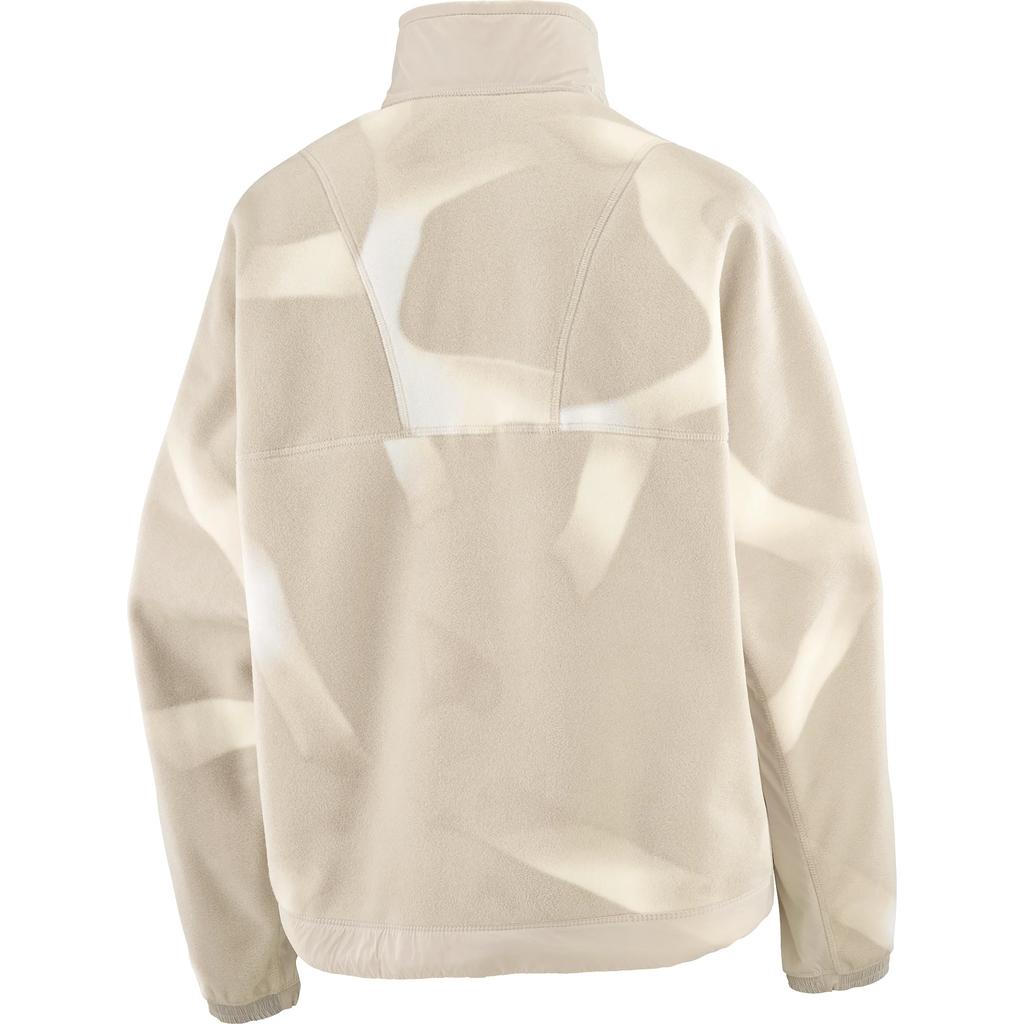 SALOMON Хроматическая Укороченная Толстовка с Воротником-стойкой, Теплая, Короткая, для Походов, Мягкий Флис, Женские Топы C28456