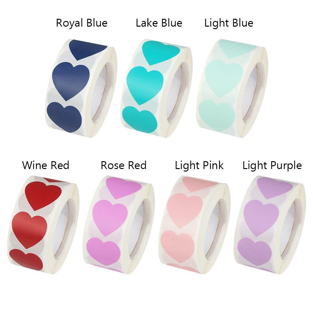 Party Supplies Stationery Gift Packaging Sticker Love Heart Shaped Seal Labels Scrapbooking