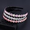 Headwear Hair Accessories Tooth Comb Headband Hair Band Hoop Rhinestone Hairband Crystal Flower