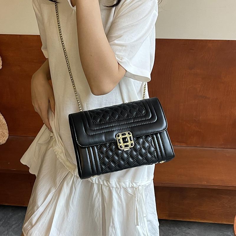 Женская сумка-мессенджер новая высококлассная универсальная сумка на плечо с ромбовидной цепочкой, трендовая сумка в стиле легкой роскоши