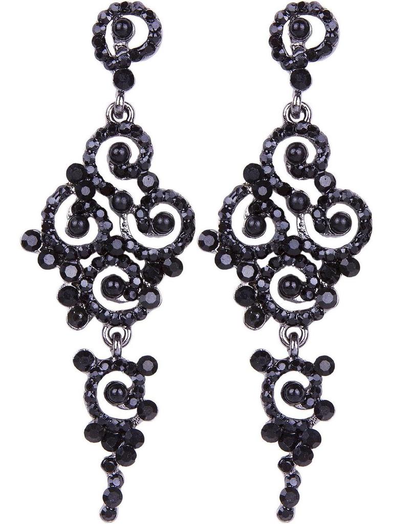 Серьги-маскарад 1920-х годов с жемчугом и бриллиантами — вечеринка в стиле Гэтсби, невеста, свадьба, бал