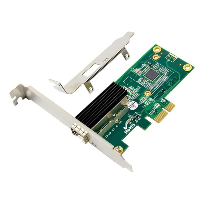 EP9660 PCIE X1 Gigabit Fiber Optical Networking Card WGI210AS Single Port And Low Profile Bracket For Industrial