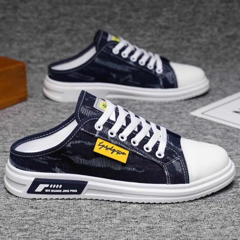 Мужская обувь Кроссовки Летние мужские полутапочки Студенческие универсальные дышащие повседневные туфли Нескользящие тапочки Zapatillas De Deporte