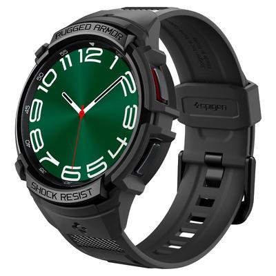 Spigen Galaxy Watch 6 Classic 47 мм браслет Интегрированный чехол Противоударный ПК ТПУ Двойная структура Спортивный ремешок Поглощение ударов Прочный царапинам