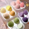 Soft Skin Beauty Egg Do Not Eat Powder Super Soft Cotton Sponge Puff Air Cushion Makeup Egg Foundation Liquid Makeup Tools with Storage Box