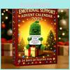 Emotional Support Christmas Countdown Calendar Toy With Woven Material For Family And Kids Fun