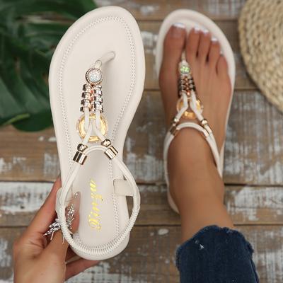 [Внешняя торговля] Ретро универсальные шлепанцы на одно слово, обувь феи, летние приморские пляжные сандалии на плоской подошве