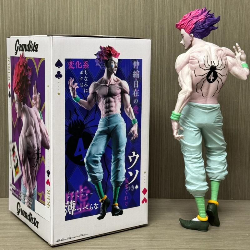 28cm Original Phantom Troupe Hisoka Joker Version Anime Figure Hunter×Hunter Gros Series Merch Desktop Ornament