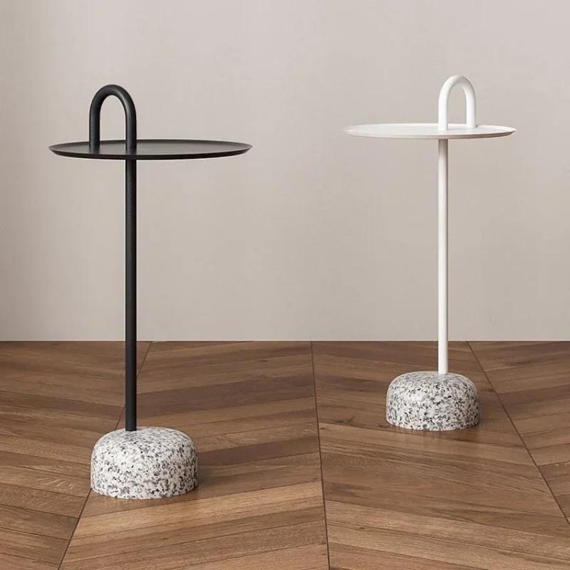 Nordic Design Rock Маленький журнальный столик для гостиной, приставной столик для дивана, удобный передвижной угловой столик для маленькой квартиры