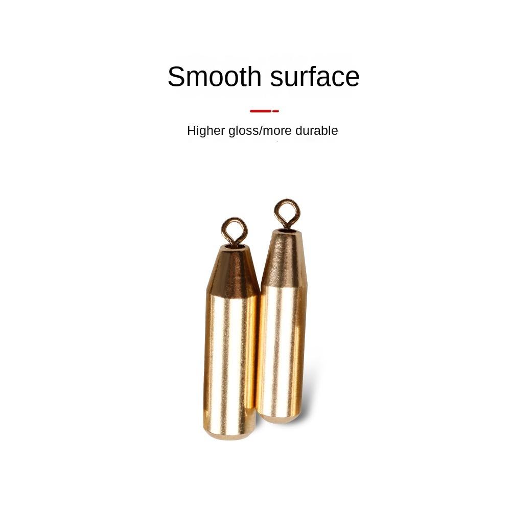 Copper Alloy Copper Fishing Lead fall Gold Hook Connector Accessories Weights  Fishing