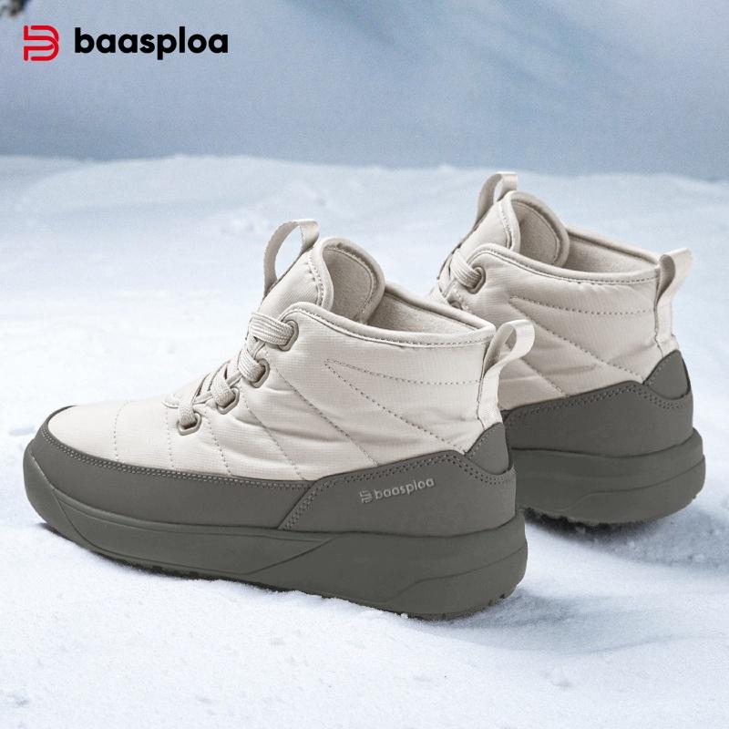 Women's Snow Boots Outdoor Waterproof Non-slip Warm Short Boots Women's Casual Hiking Shoes Cold-proof Boots Wool Lining Short Barrel Winter Boots