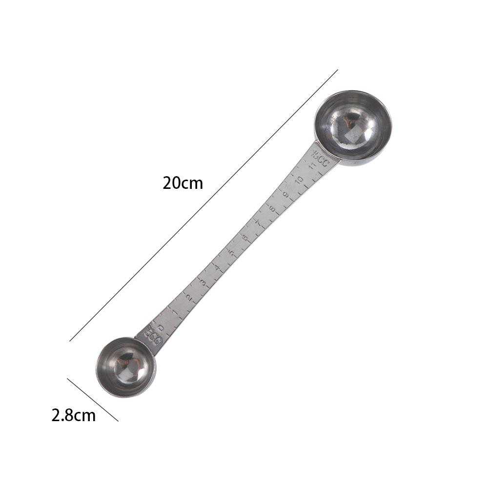 5 CC со шкалой измерения длинной ручкой двойной головкой ложка кухонные принадлежности совок для кофе мерная ложка