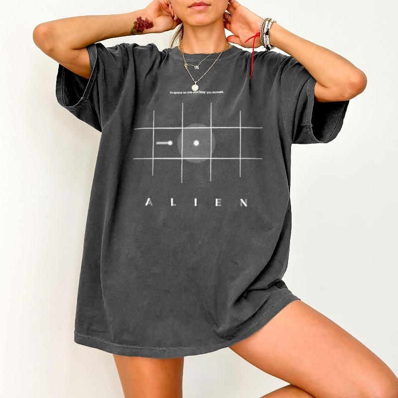Alien T-shirt - Classic Sci-Fi Horror T-shirt for Women, New Summer, Casual, Unisex