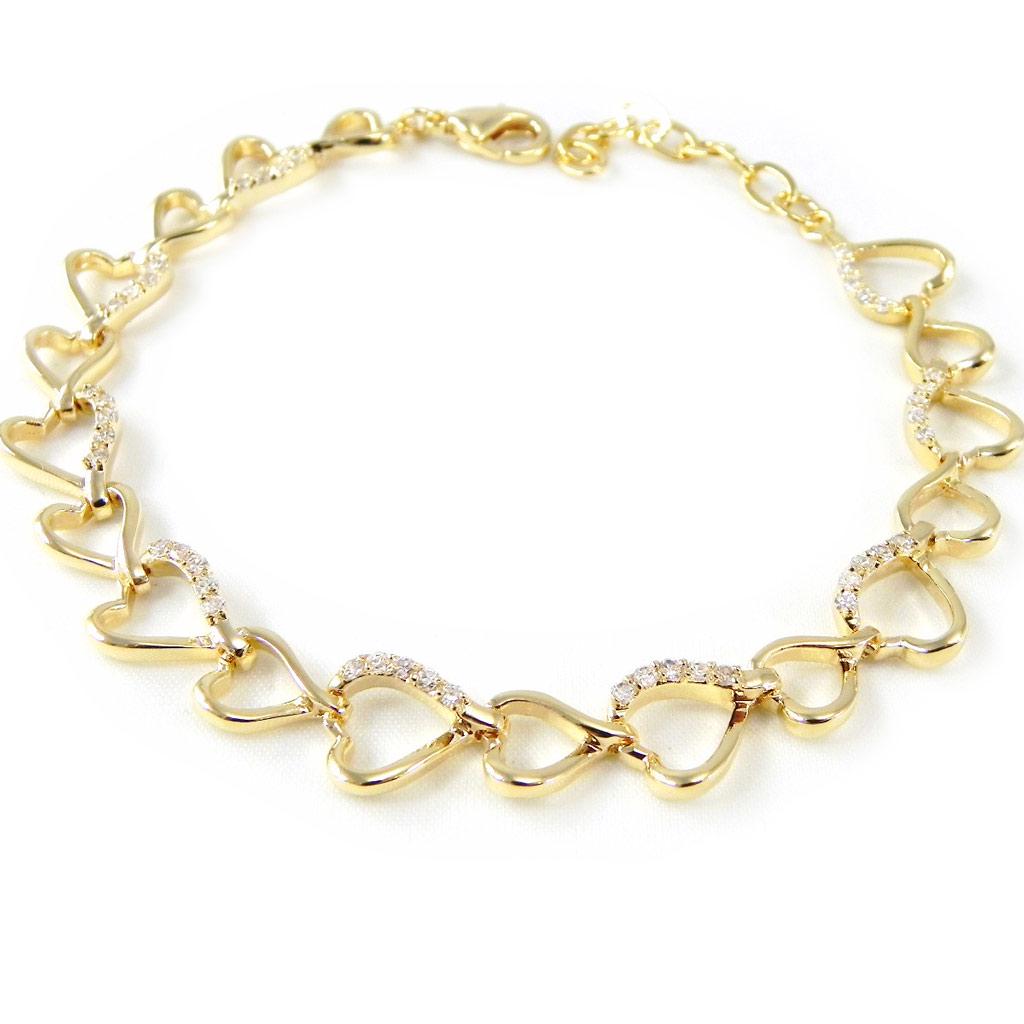 Les Trésors De Lily [H0502] - Позолоченный браслет «Любовь»