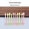 Fangcaodi Cute Cartoon Plastic Cake Forks