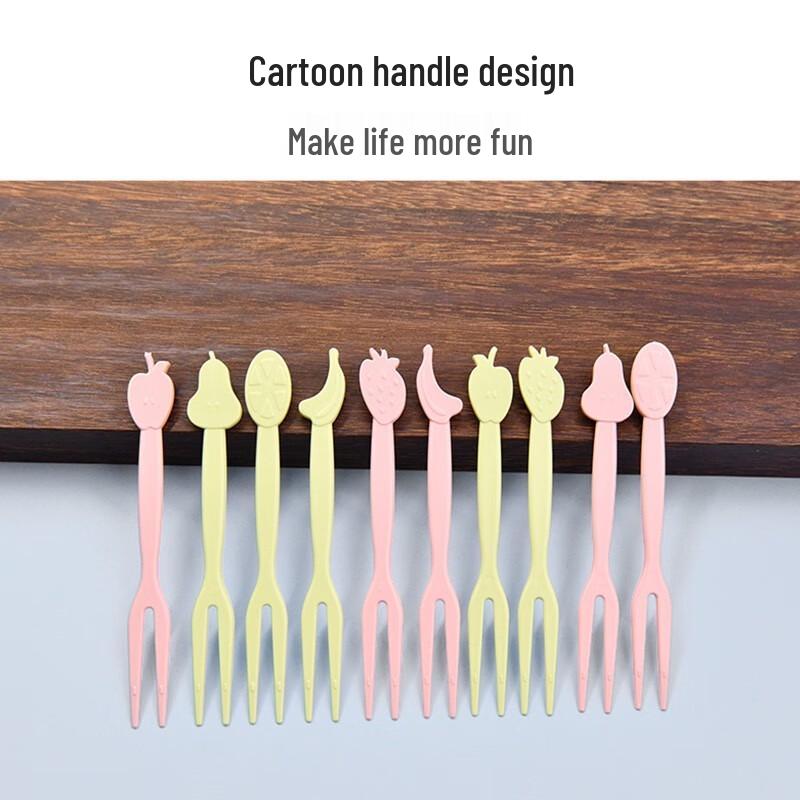 Fangcaodi Cute Cartoon Plastic Cake Forks